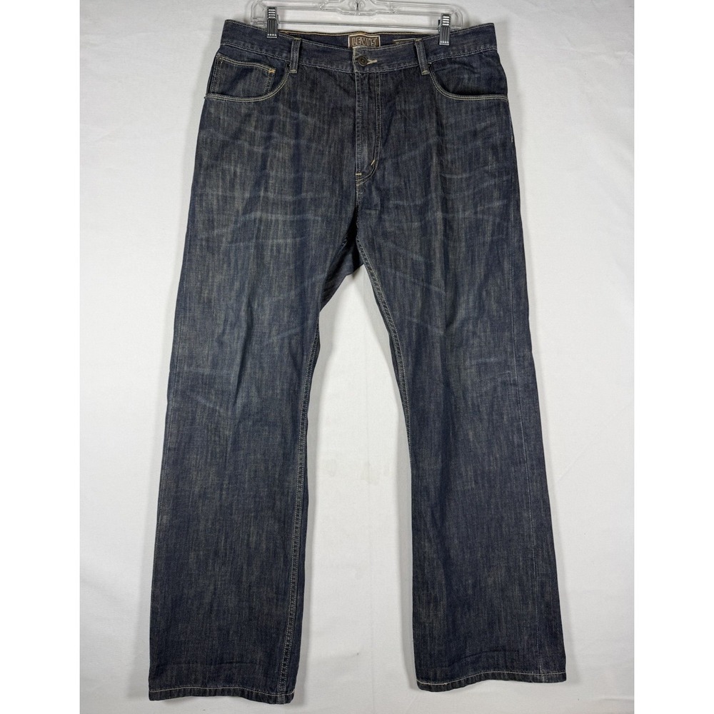 Levis 557 Relaxed Boot Cut Y2K Jeans Mens 36x32 Blue Vintage Denim 100% Cotton